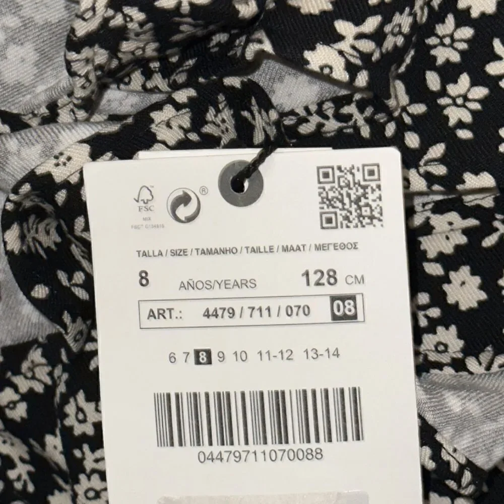 ZARA Kids | Black | FLORAL SHIRTDRESS